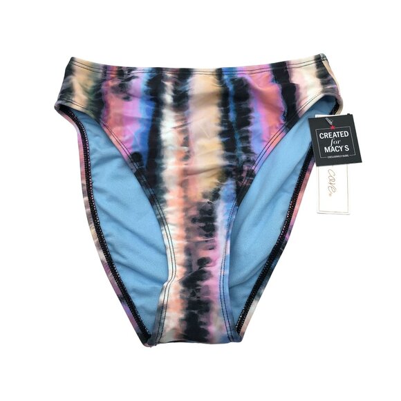 Salt & Cove Tie-Dye High-Waist Bikini Swim Bottom Pink Black Multicolor XS - Picture 4 of 8